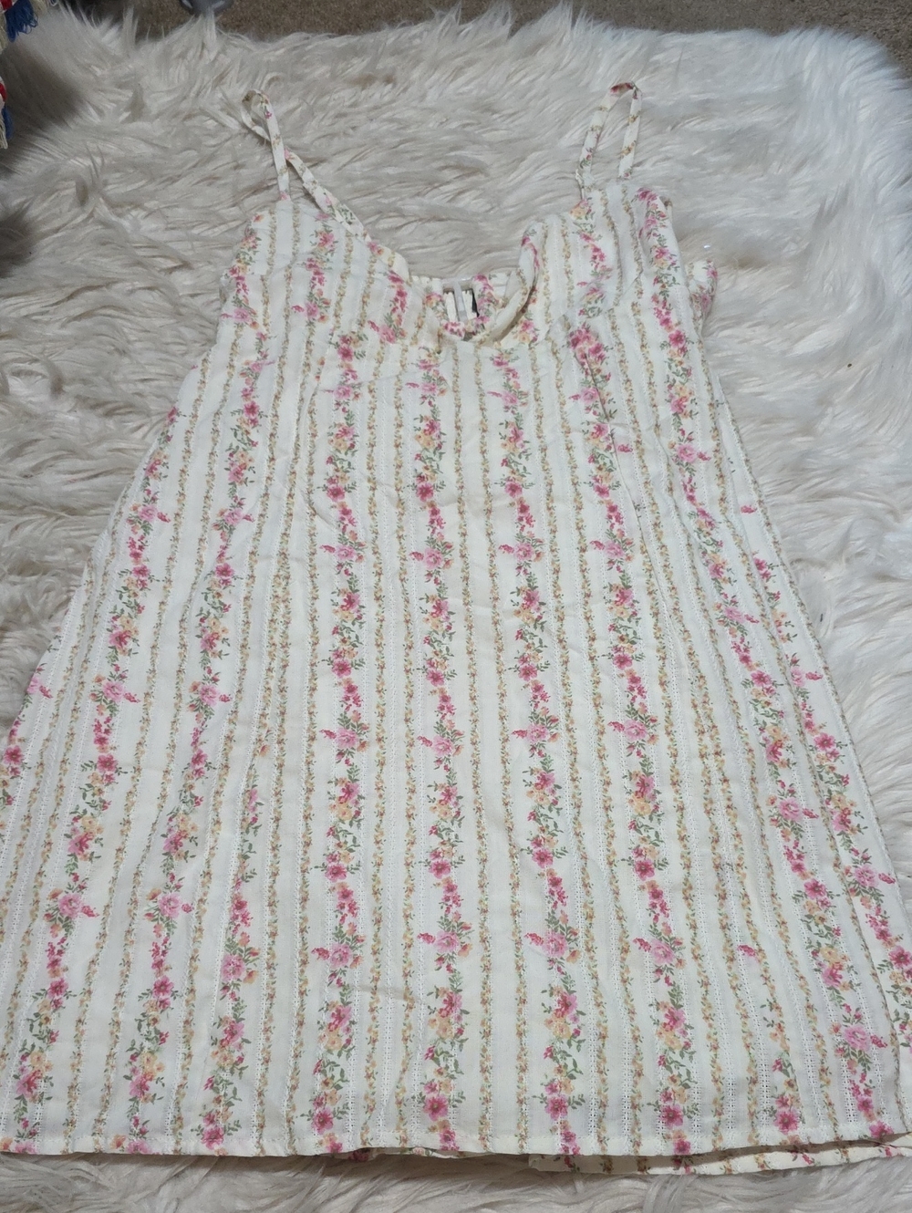 NWT Wild Fable Buckle Front Woven Mini Dress- Medium - Picture 6 of 9